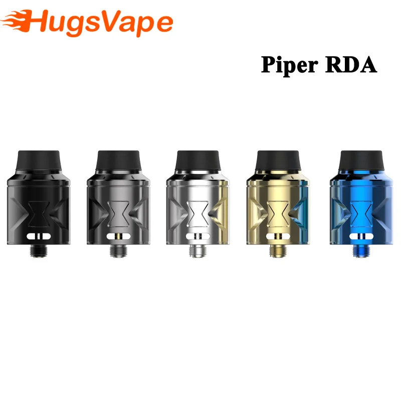 Original Hugsvape Piper RDA Tank with Dual Wertical coil 510 pin Squonk Pin Vape Atomizer for Electronic Cigarette mod Vapor Original Hugsvape Piper RDA Tank with Dual Wertical coil 510 pin Squonk Pin Vape Atomizer for Electronic Cigarette mod Vapor