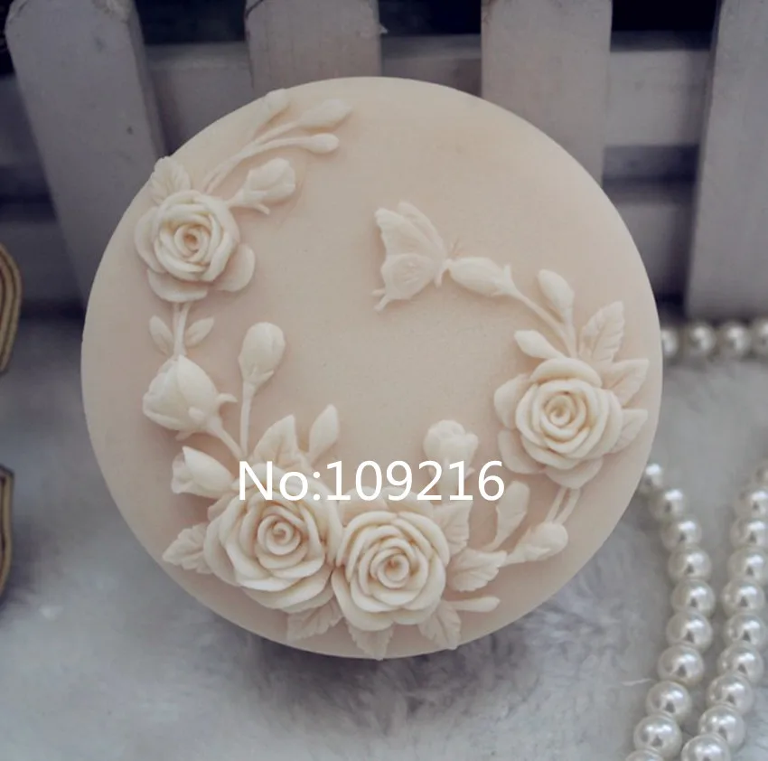 1 шт Бабочка и цветы(ZX107) Мыло ручной работы плесень ремесла DIY силиконовые формы