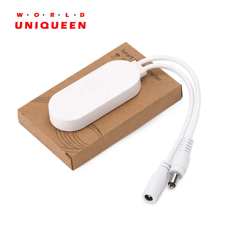 

WiFi smart LED strip light controller, mangohome app compatible with google home, amazon alexa, ali genie, timer led controller