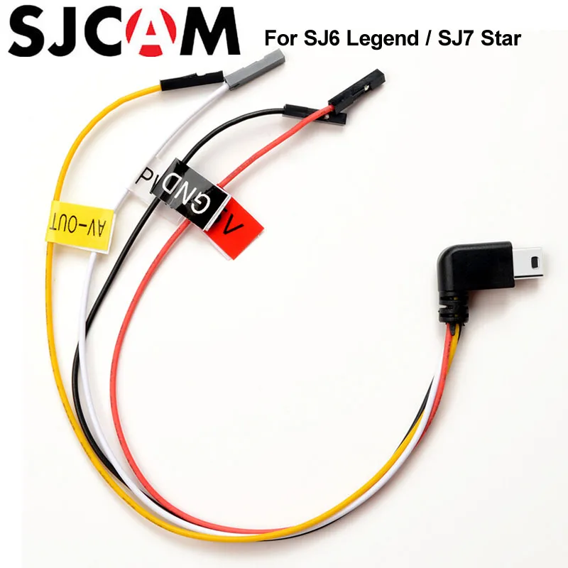 

SJCAM Mini USB to AV Out Cable for SJ CAM SJ6 Legend / SJ7 Star Sports Action Camera FPV Cable