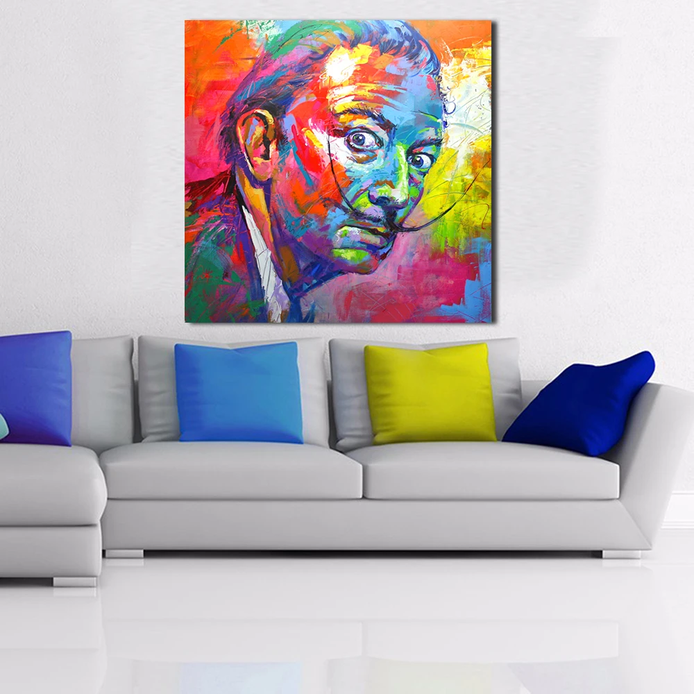 

JQHYART Salvador Dali Painting Wall Art Picture Home Decor Living Room Modern Canvas Print No Frame