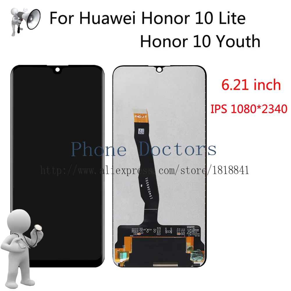 

6.21'' IPS LCD For Huawei Honor 10 lite LCD Display Touch Screen Digitizer Assembly For Huawei Honor 10 Youth HRY-LX1 / HRY-L21