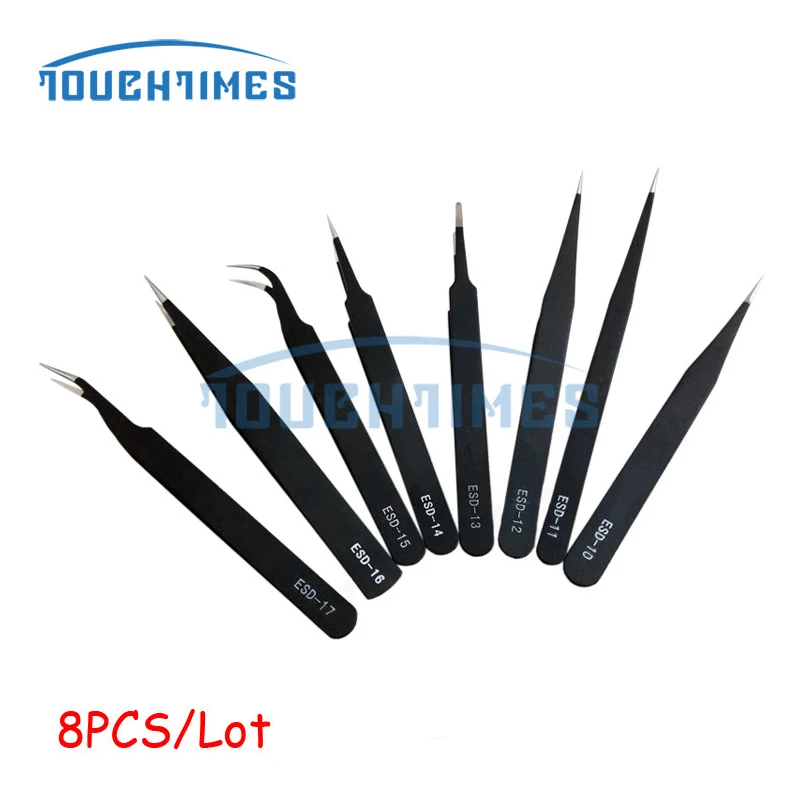 8PCS/Lot Antistatic BGA ESD Tweezers Anti-Static Tweezer ESD-10 ESD-11 ESD-12 ESD-13 ESD-14 ESD-15 ESD-16 ESD-17 | Инструменты