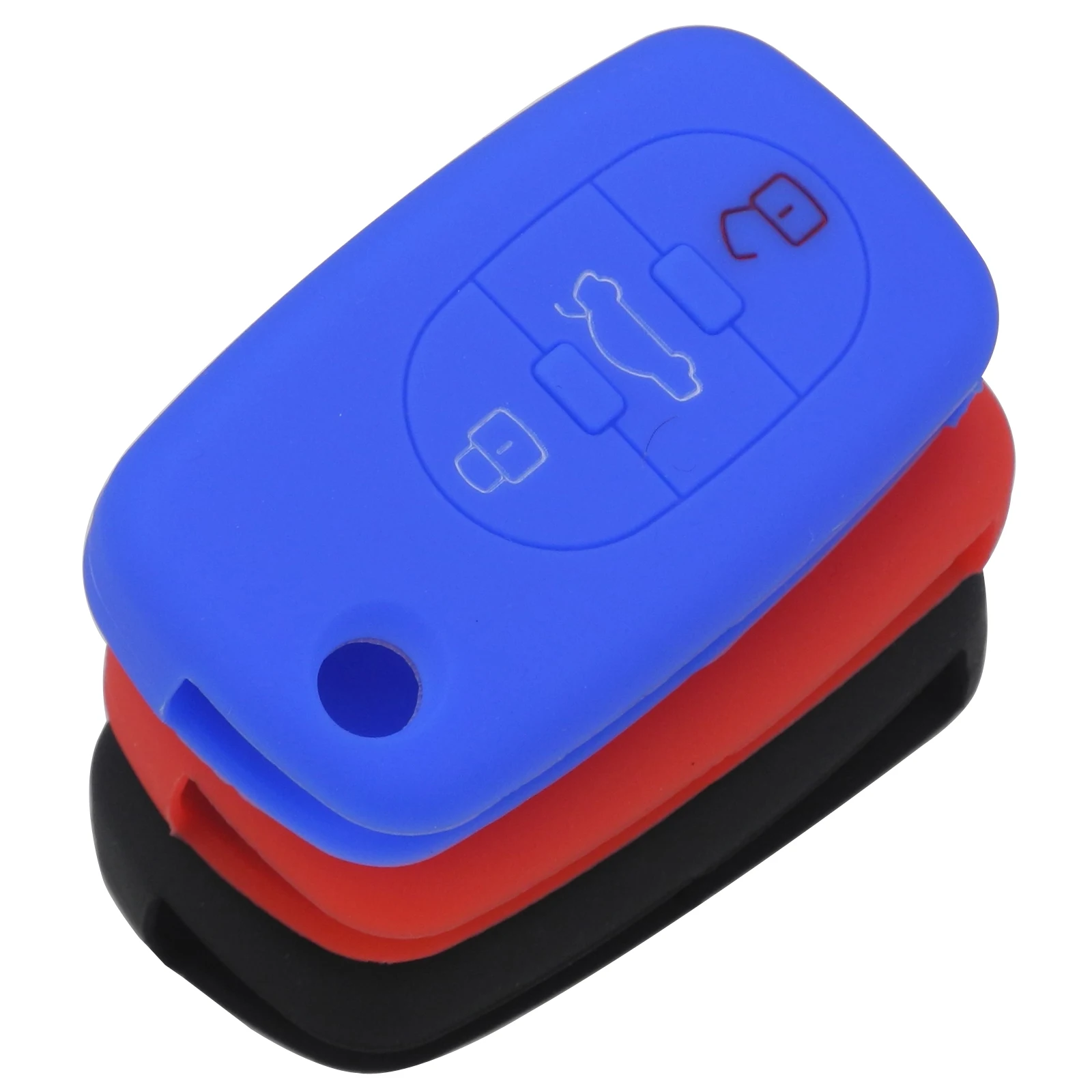 

jingyuqin 3 Button Folding Silicone Remote Car Key Case Cover for Audi A1 A2 A3 A4 A5 A6 A7 TT Q3 Q5 Q7 R8 S6 S7 S8 SQ5 RS5 Flip