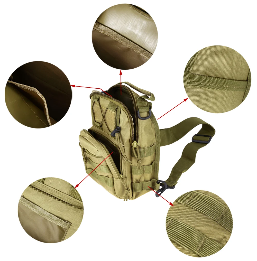 Outdoor Sports Shoulder Military Camping Hiking Bag Sadoun.com