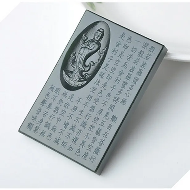 

Send With Certificate Natural HETIAN Jade Pendant Buddha Pendant Necklace Craving Big Stone Necklace Pendant Mens Jewelry