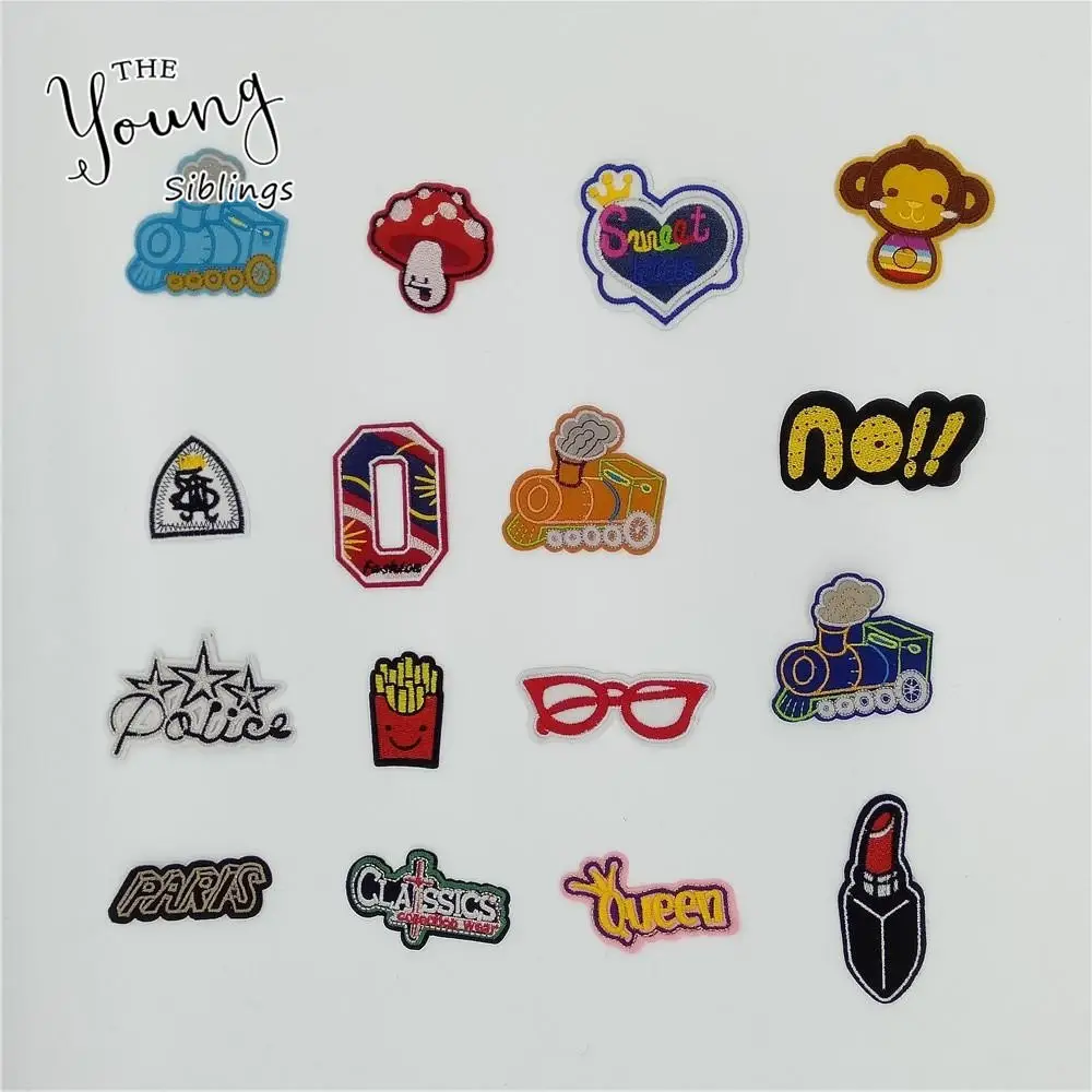 Multiple style Select Hot melt adhesive Applique Embroidery Patches DIY Iron on patch Clothing Accessories 1pcs sell C452-C483 | Дом и сад