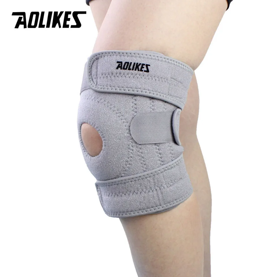 AOLIKES 1 шт. регулируемые спортивные наколенники HONOR Spring для поддержки колена