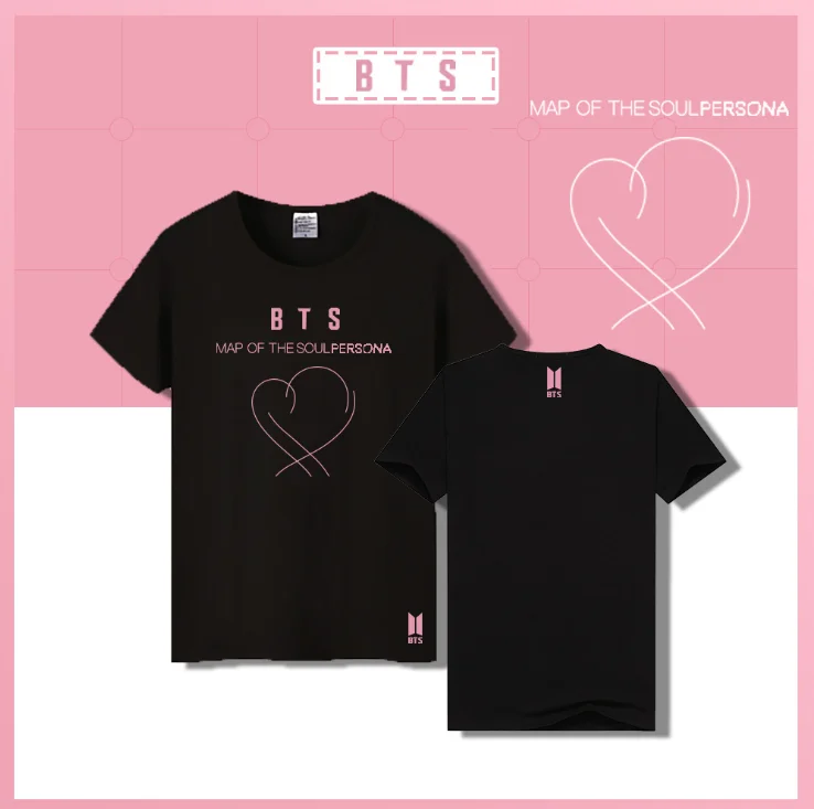 

BF Kpop 2019 bangtan New Summer cotton loose short-sleeved T-shirt around MAP OF THE SOUL PERSONA star