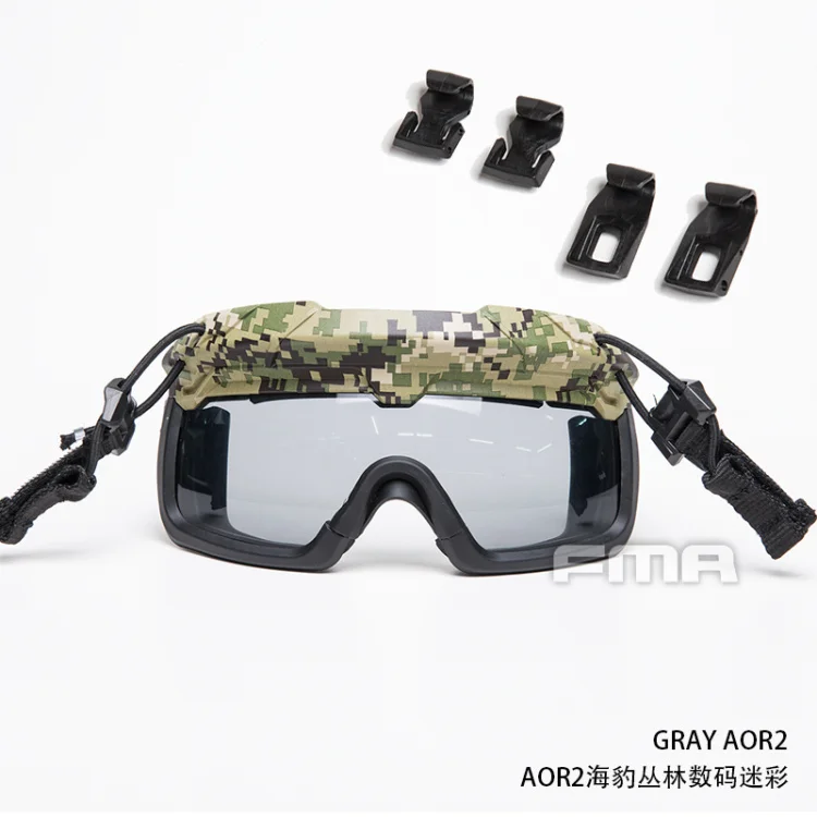 Tactical Helmet Safety Goggles GRAY Tactical riot goggles FOR all ARC guides with OPS-CORE specs Helmet - Цвет: AOR2