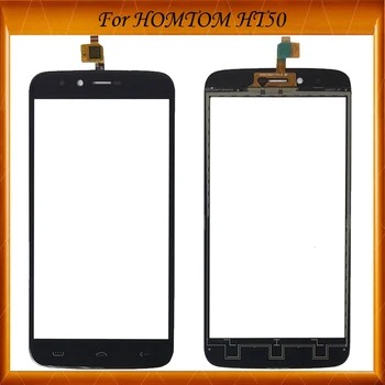 

10pcs/lot 100% Working Well For HOMTOM HT50 Capacitive Touch Screen Digitizer Panel Sensor Front Glass Blcak Color