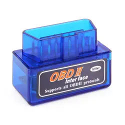 OBD Mini ELM327 Bluetooth OBD2 V2.1 OBDII сканер 2 Elm 327 автомобиля тестер сканирования инструмент диагностики Android Symbian windows professional