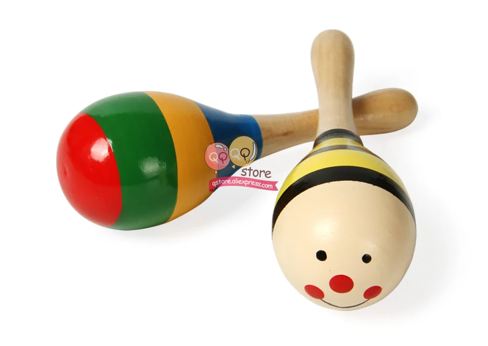 Детские деревянные погремушки-молотки, детские музыкальные инструменты, шейкер для детей, милые красочные вокальные игрушки для детей, малышей, дошкольников