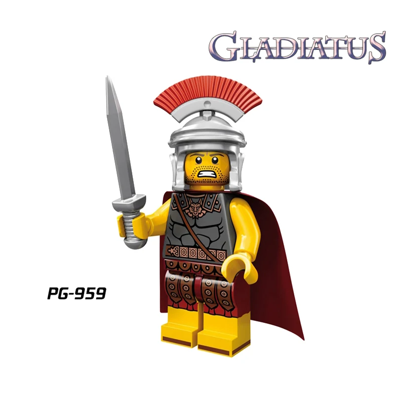 

Educational Blocks The Roman commander Spartan Imperial Guard Super Hero Star Wars Action Building Bricks Kids DIY Toys PG959