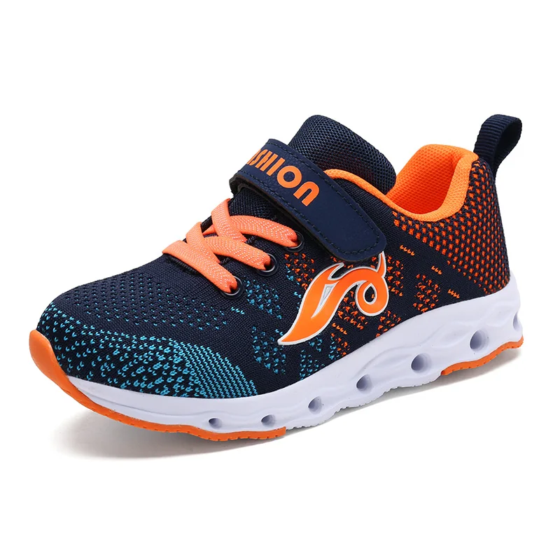 2018 Kids Causal Shoes Hot Sales Breathable Fly Line Shoes RUNING SHOES For Boys Sneakers Autumn Big Children Shoes 