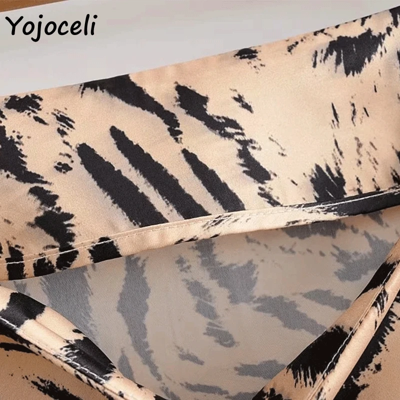 Yojoceli 2019 Лето принт тигра юбка трапеция Нижняя Женская уличная с принтом|Юбки| |