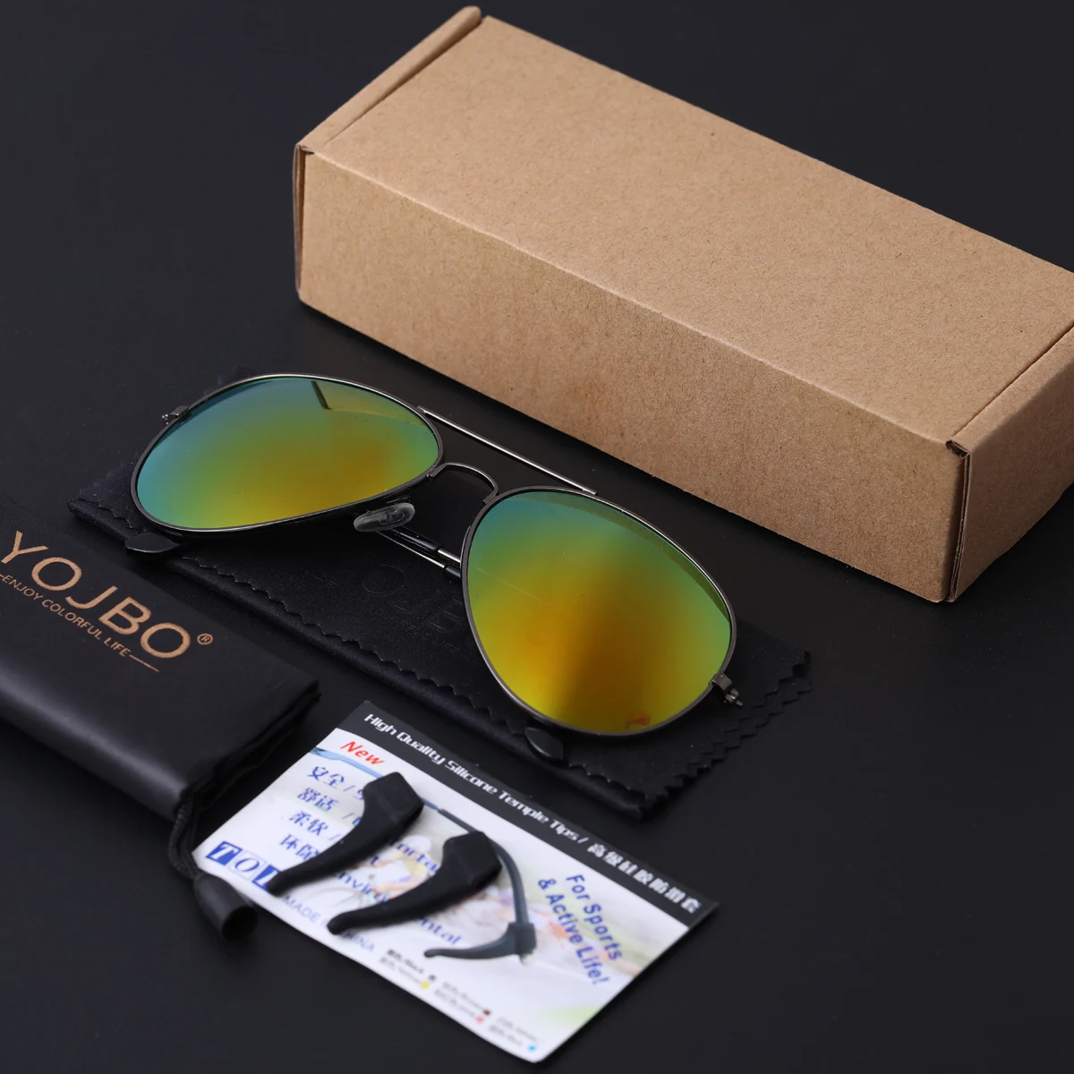 YOJBO роскошные солнцезащитные очки пилота для мужчин оправа из сплава, зеркальная линза с покрытием для женщин вождения дизайнерский бренд UV400 оттенков Роскошные UV400 очки - Цвет линз: C23