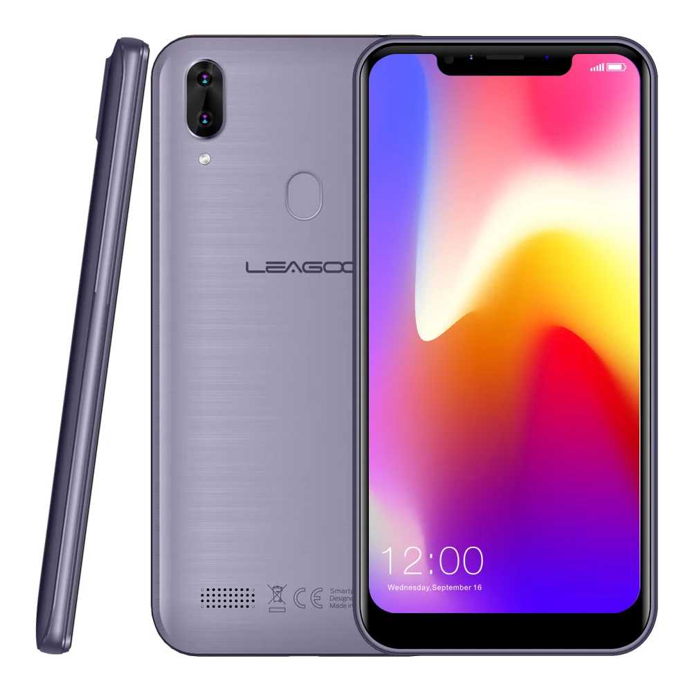 LEAGOO M11 Смартфон Android 8,1 6,1" 2 Гб ОЗУ 16 Гб ПЗУ MT6739 четырехъядерный 4000 мАч задний отпечаток пальца Быстрая зарядка 4G мобильный телефон