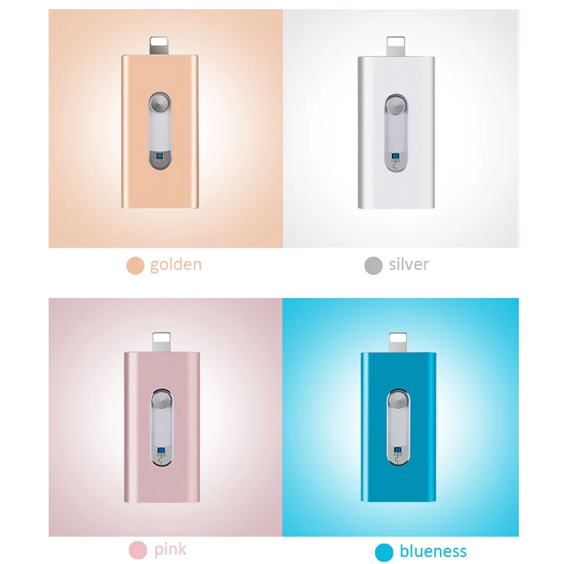 Флеш накопитель USB 3 0 OTG Pendrive 64 ГБ 32 для iPhone 8/6/6 s/7 с реальной емкостью флэш памяти
