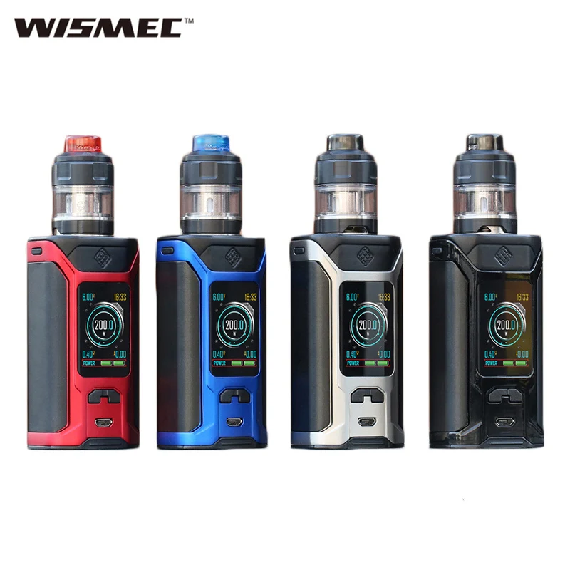 Wismec Sinuous Ravage230 набор 200 Вт электронная сигарета мощный бокс мод и 2 мл/4 мл бак GNOME Evo