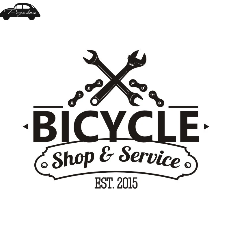 Pegatina Bike Bicycle Shop Service Sticker Bicycle Cycling Car Decal Posters Vinyl Wall Decor Mural Sticker