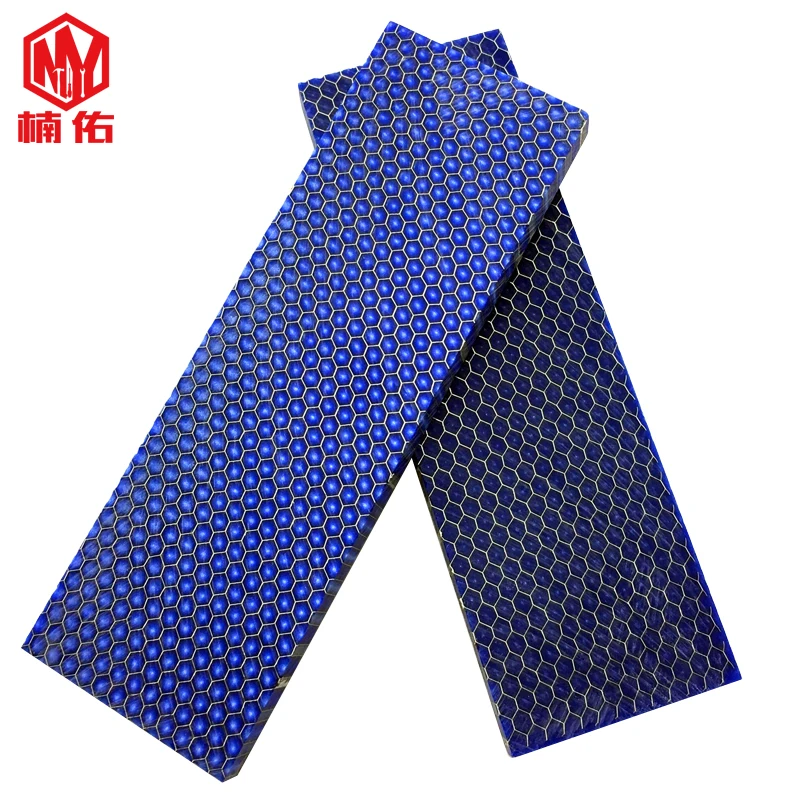 

EDC Snake Skin Honeycomb Resin Board DIY Homemade Knife Handle Resin Honeycomb Patch Handle Material Slingshot Material