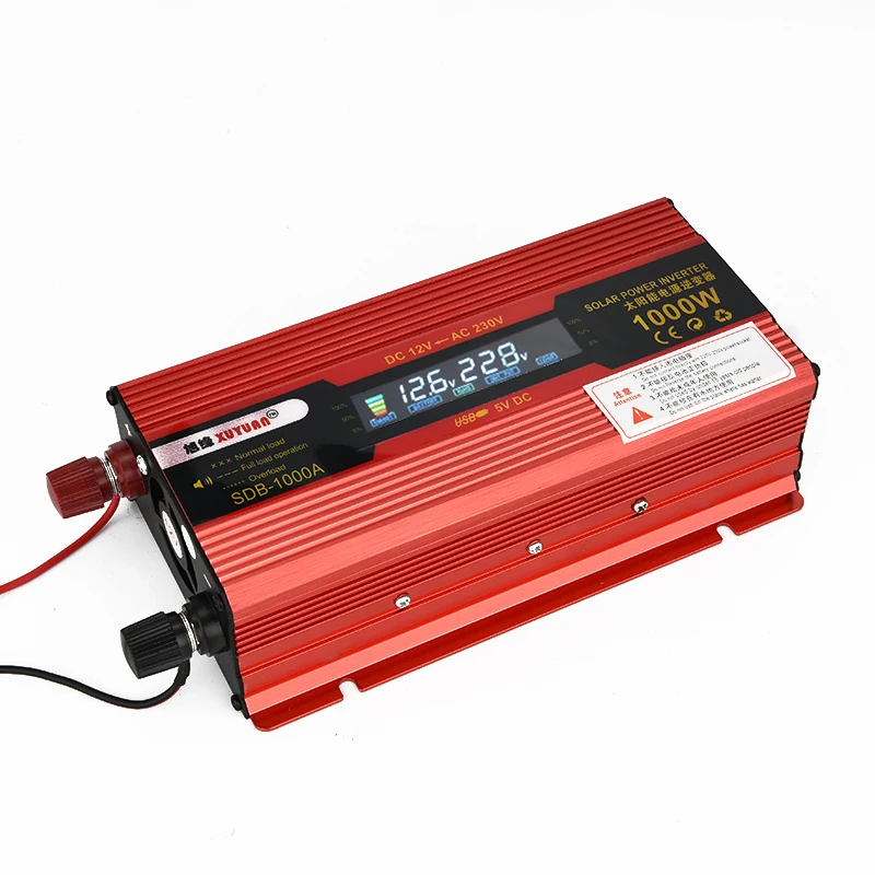 1000W DC 12V to AC 230V Solar Power Inverter Car Automotive Power