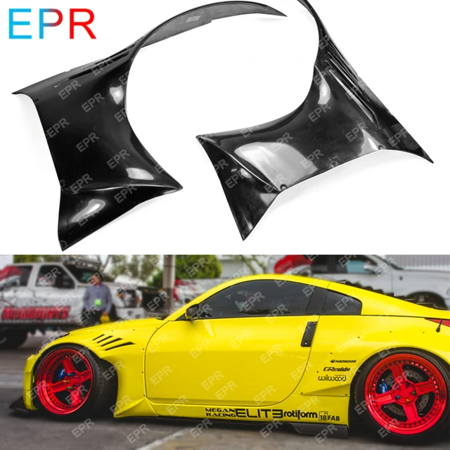 for nissan 350z glass fiber rocket bunny front fender wide body kit