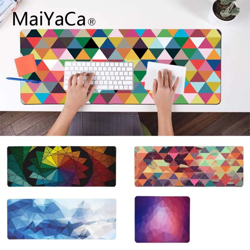 

MaiYaCa New Arrivals Geometric Silicone Pad to Mouse Game Rubber Mouse Durable Desktop Mousepad