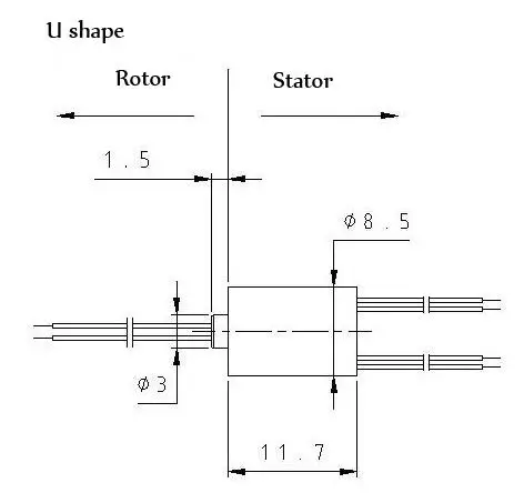 free shipping slip ring od 8 5mm 6 wires shaft 3mm handheld shipping slip