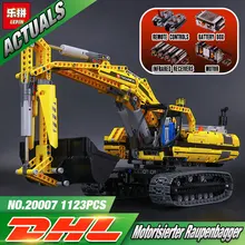 New LEPIN 20007 technic series 1123pcs excavator Model Building blocks Bricks Compatible Toy Christmas Gift 8043 Educational Car