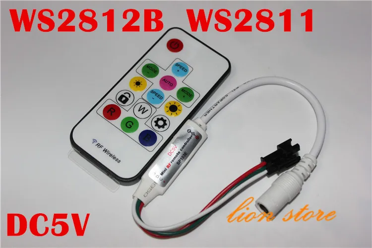 Новый 14key мини-радиочастотный контроллер для светодиодной ленты WS2811 WS2812 WS2812B 5V |