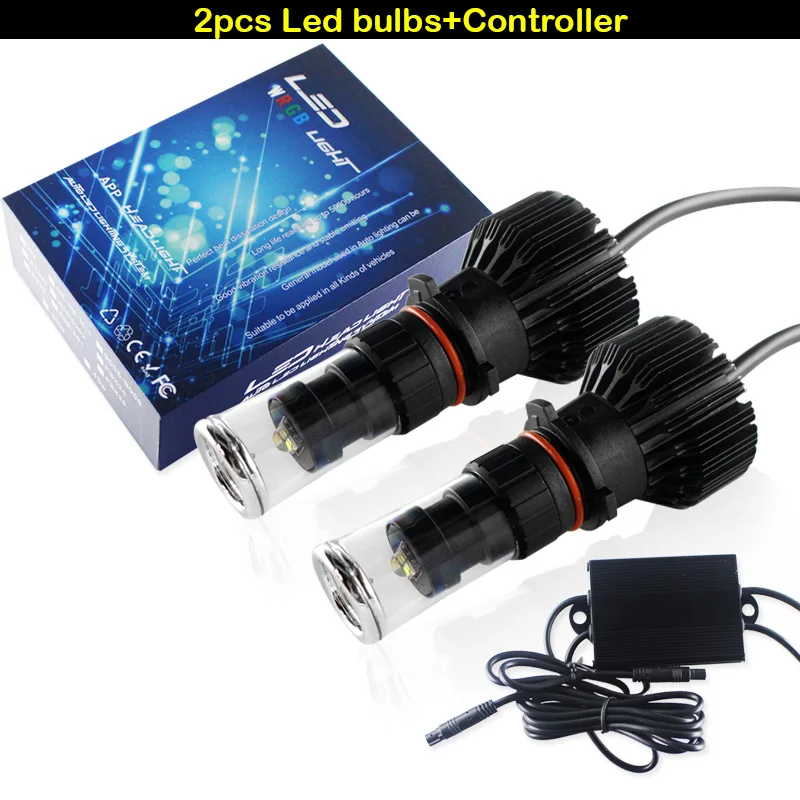 IJDM Автомобильные фары P13W LED RGB CREE чипы замена лампы смартфон приложение контроль