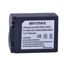 900 mAh CGA-S006 DMW-BMA7 CGR-S006E Bateria para Panasonic Lumix DMC-FZ7 FZ8 FZ18 FZ35 FZ28 FZ38 FZ30 Câmeras