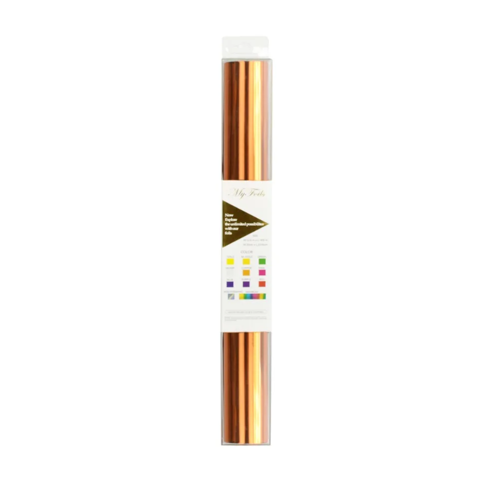 

Myfoils copper color foil paper by laser printer for DIY art craft