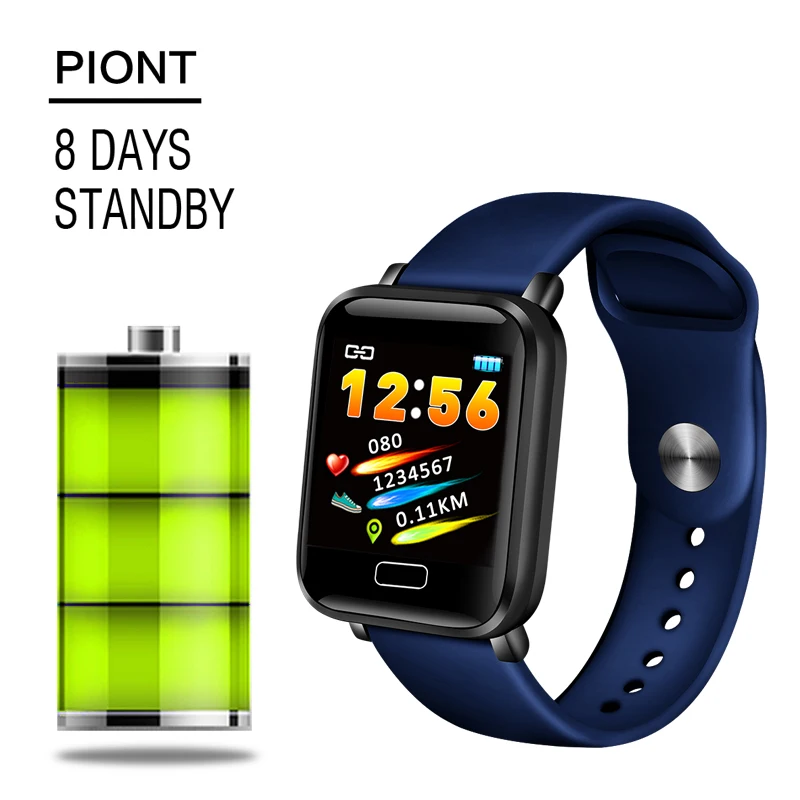 

2019BANGWEI Smart Sport Watch Men Women's IP67 Waterproof Watch Heart Rate Monitor Pedometer Tracker Watches For IOS Android+box