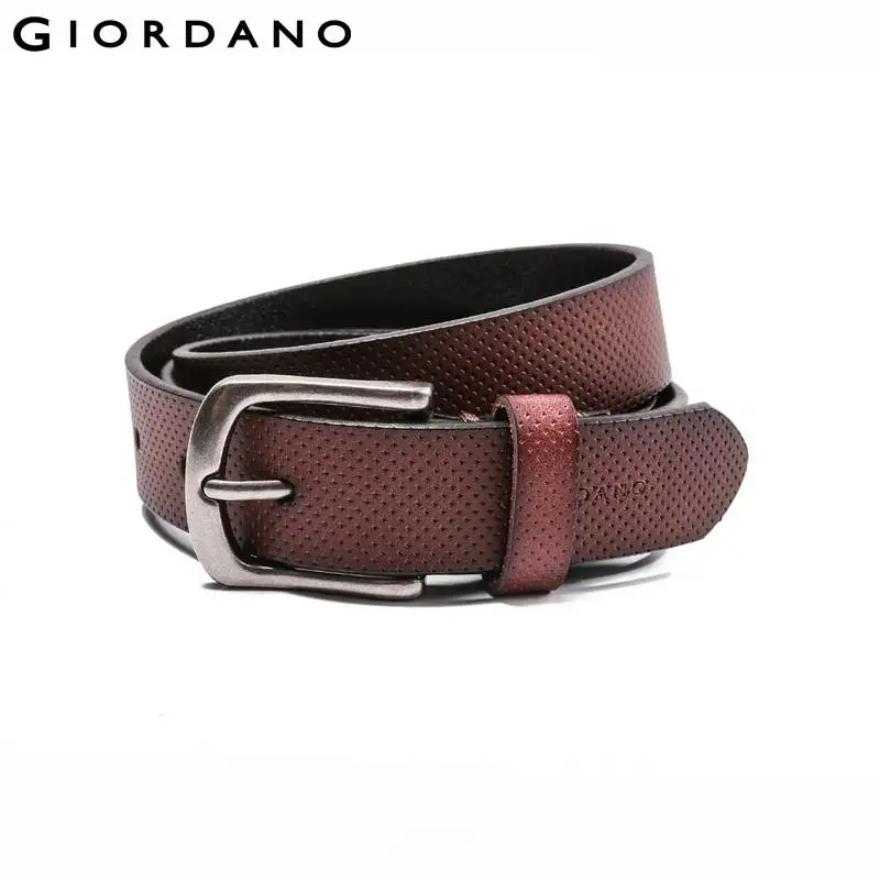 Giordano Men Belt Split Leather Zinc Alloy Buckle High Quality Cintos Para Homens Leather Belt Cinto Masculino Couro