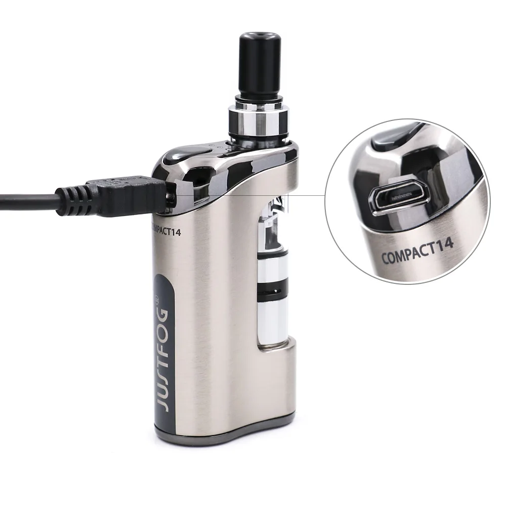 Günstige E Zigarette Kit Compact 14 Kit 1500mah eingebaute batterie mit 5PCS Justfog Spule vs Justfog Q16 Q14 kit