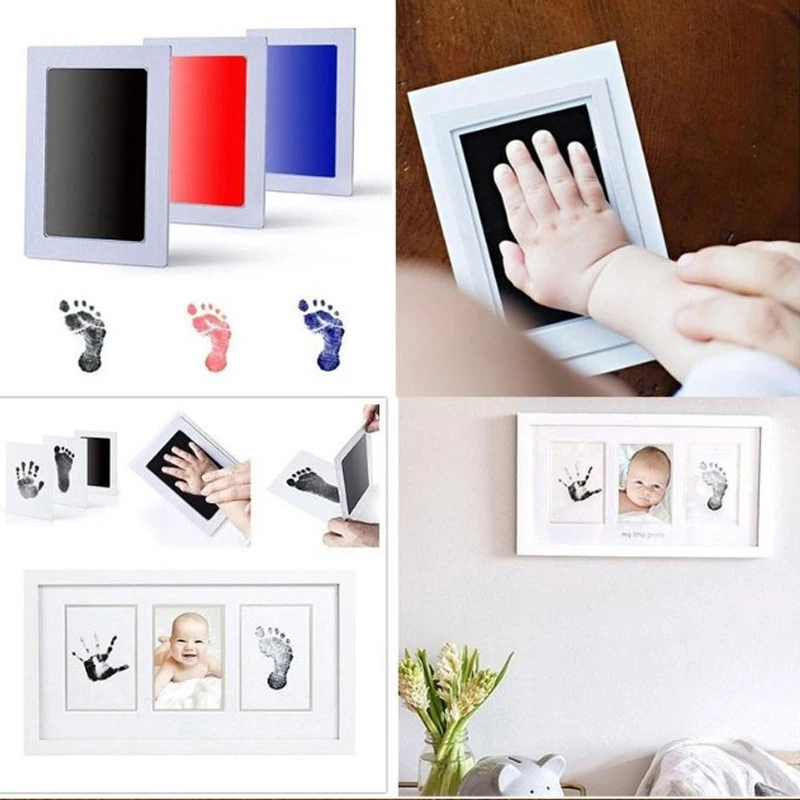 6 цветов детские безопасные лапки Inkpad новорожденные младенцы сувениры Товары для малышей DIY ручной и отпечаток пальца чернил Печатный
