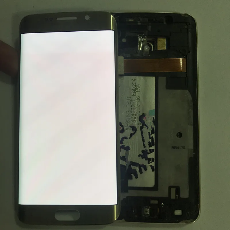 Оригинальный экран Burn Shadow для Samsung S6 edge G925F ЖК дисплей S6edge с рамкой сенсорный
