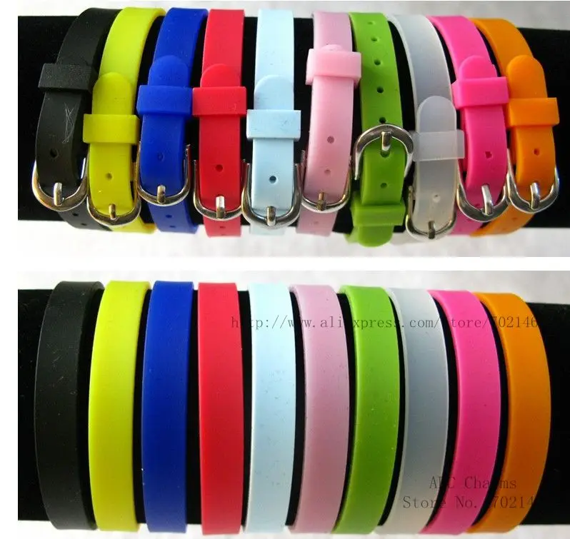 Fashion Custom WHOLESALE price beautiful 8mm 10pcs Rubber Wristband