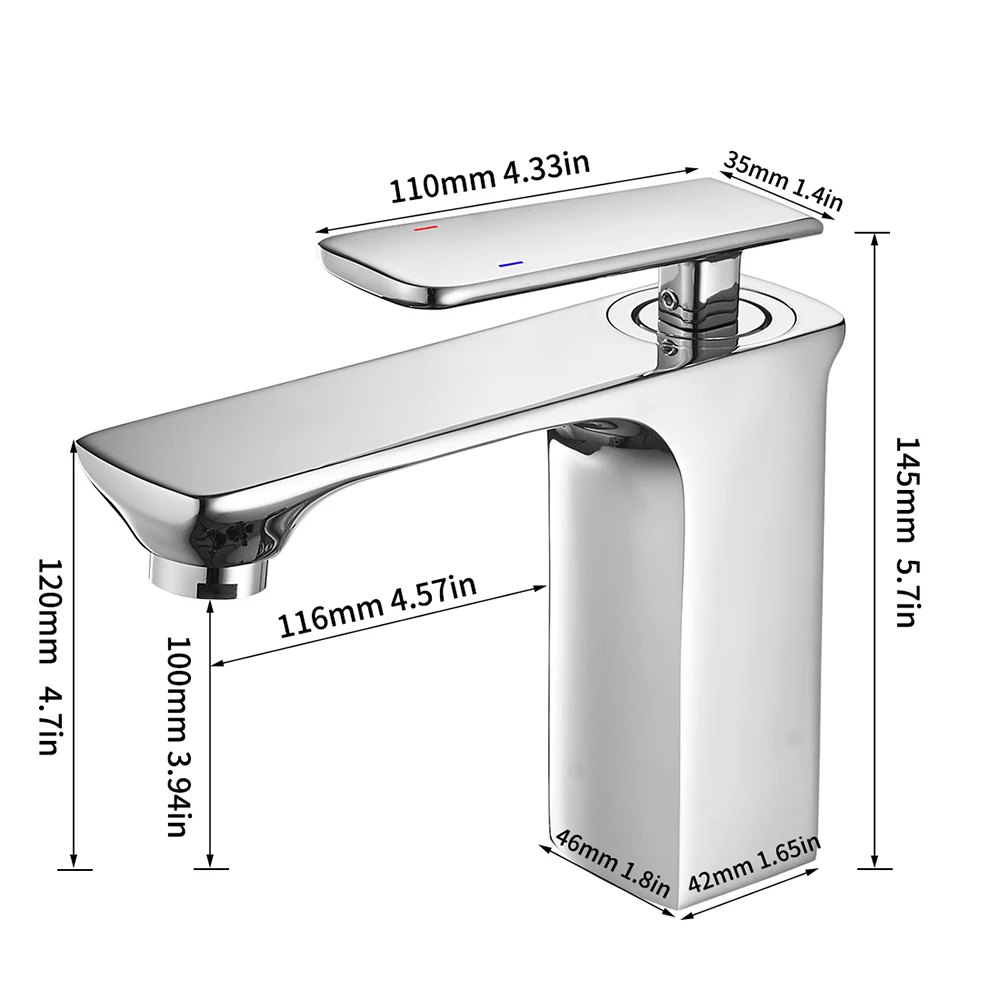 Basin Faucet Bathroom Sink Faucet Chrome Taps