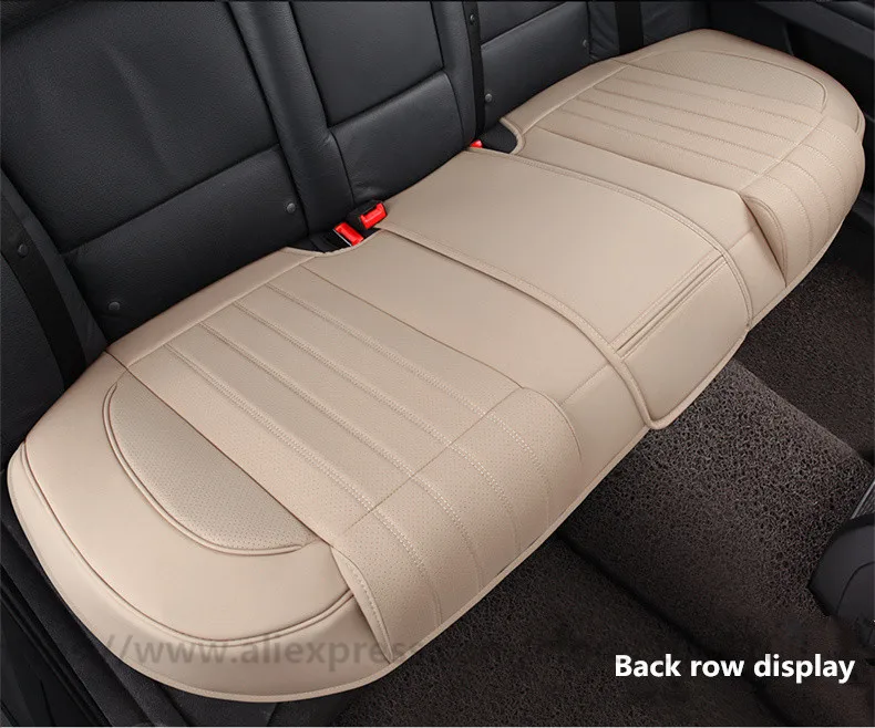 Новые автомобильные подушки для четырех сезонов с тремя частями спинки, противоскользящая передняя часть, одноместная Кожаная подушка заднего сиденья
