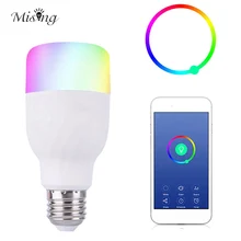 Mising 7W E27 RGBW WIFI Smart LED Light Bulb 21leds Colorful Light Lamp Work With Alexa Home AC85-265V