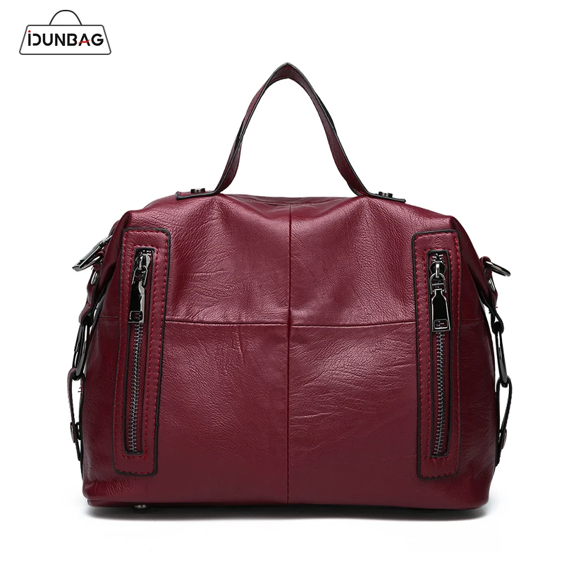 

Plaid Double Zipper Ladies Handbags Women Bags Designer PU Leather Shoulder Bag Large Capacity Casual Tote Bags Sac A Main Femme