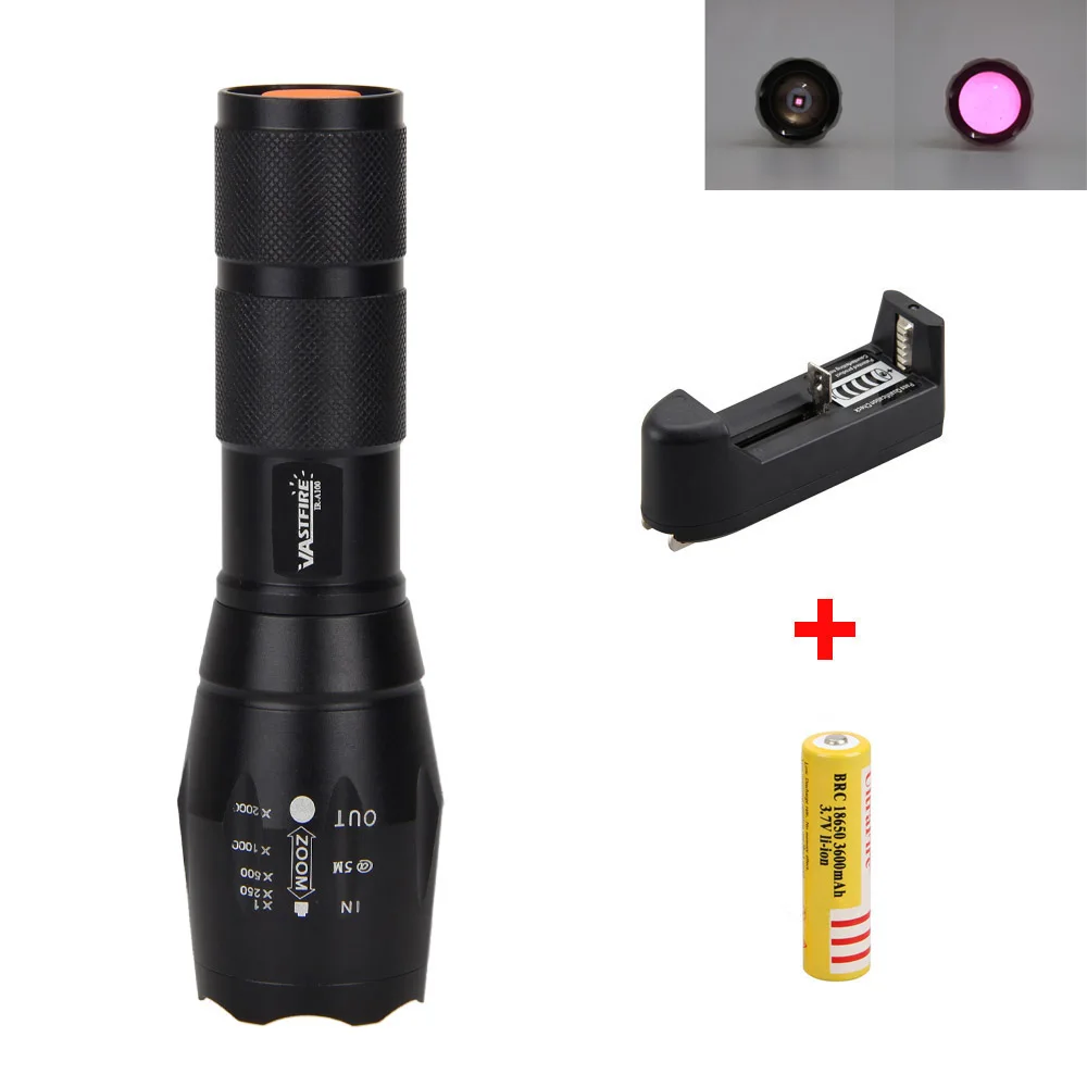

Vastfire IR 850nm Torch 5w Night Vision Infrared Zoomable LED Flashlight used with Night Vision Device+18650 Battery+Charger