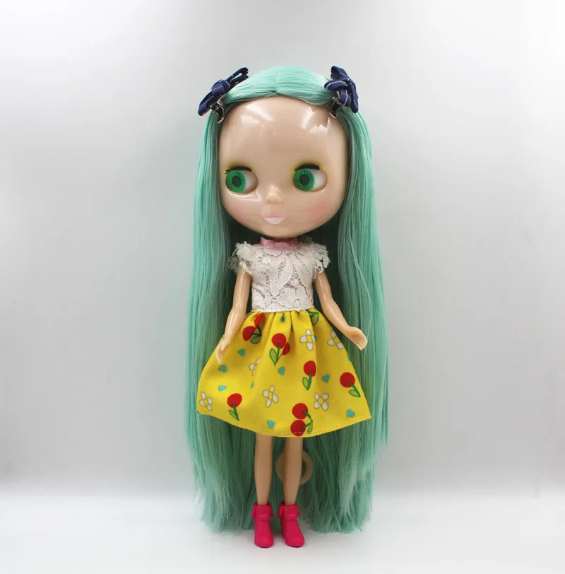 Кукла blygirl blyth Jade green прямые волосы нормальное тело 7 шарнир Кукла без одежды куклы можно заменить