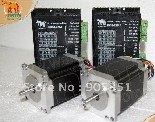

High powerful CNC Mill Nema23 Stepper Motor 270 OZ-In , 3.0A Control Kit New