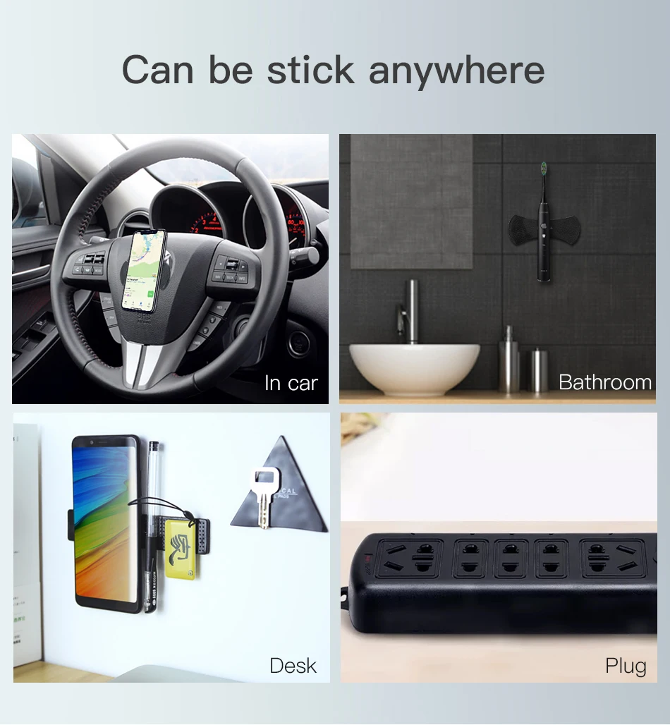 !ACCEZZ Washable Magic Pad Car Phone Holder Universal Sticker Multi-Function Mobile Phone Stand For iPhone ipad Flexible Gel Pad (8)