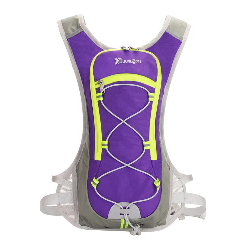 Сверхлегкий нейлоновый рюкзак для бега, мужской женский рюкзак для марафона, фитнеса, гидратации, спортивные аксессуары, велосипедные походные сумки - Цвет: Purple